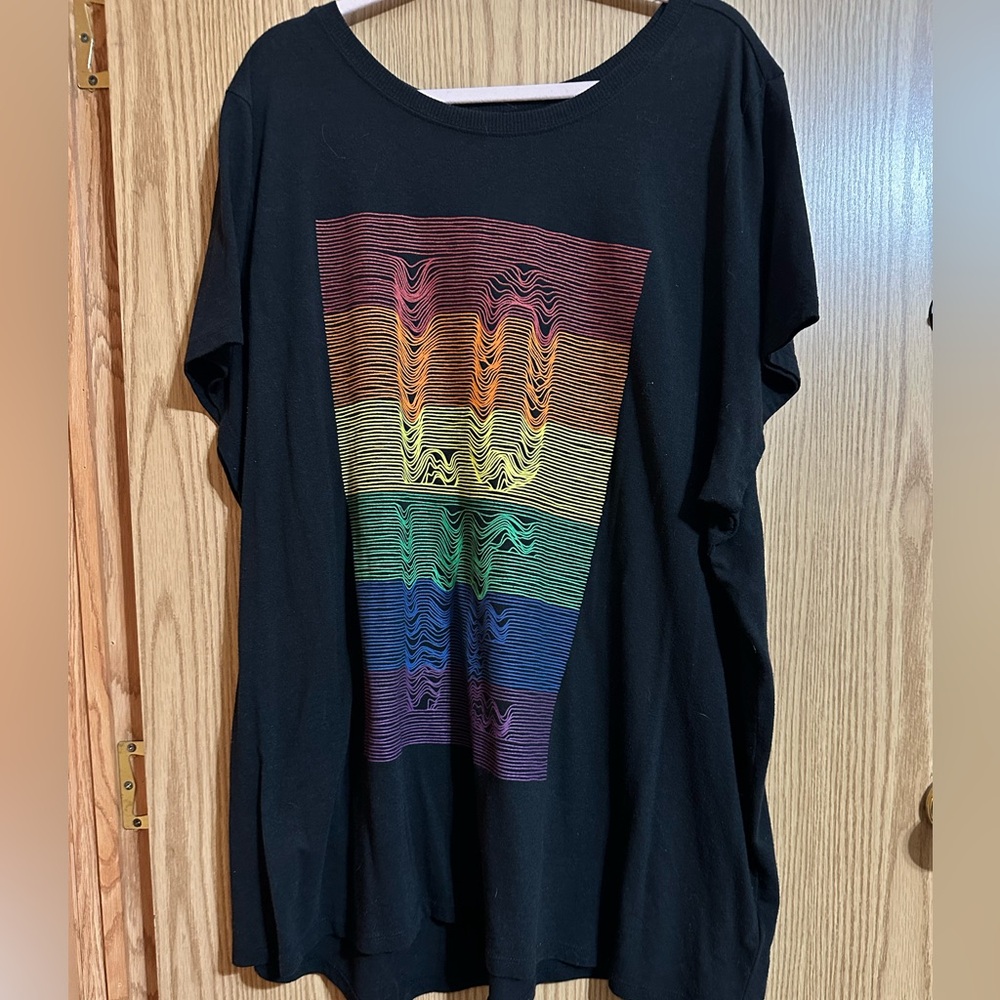 Torrid Love rainbow graphic shirt